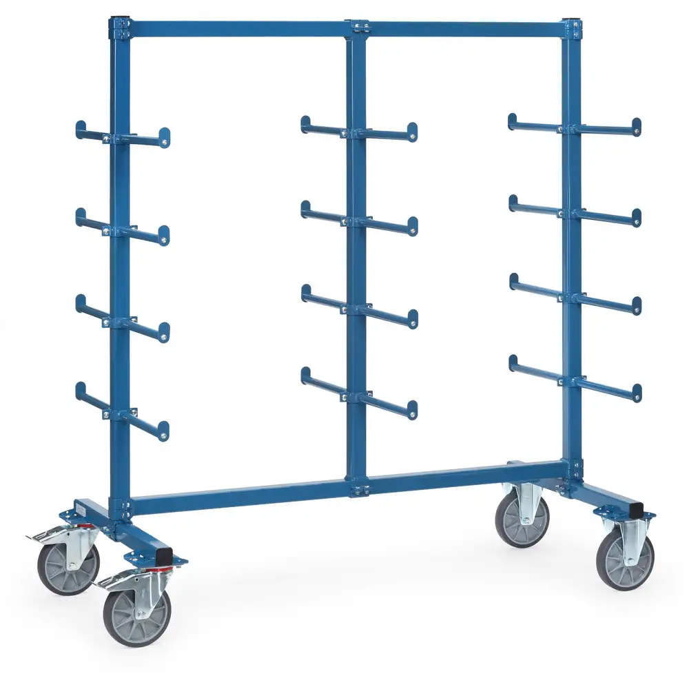 [4624-1AS] Fetra Draagarmwagen 4624-1AS met afrolbeveiliging en PVC