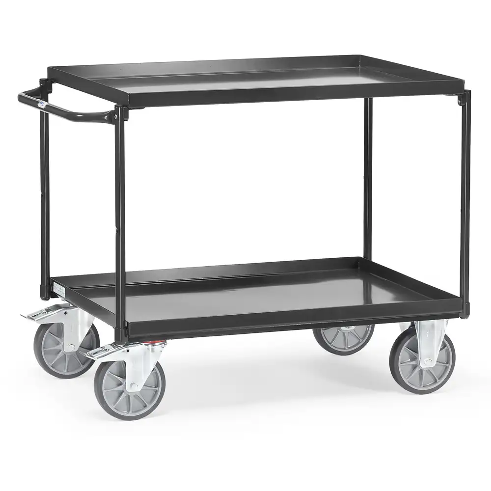 [4820/7016] FETRA 4820-7016 Chariot tôlé 2 plateaux à rebords étanches
