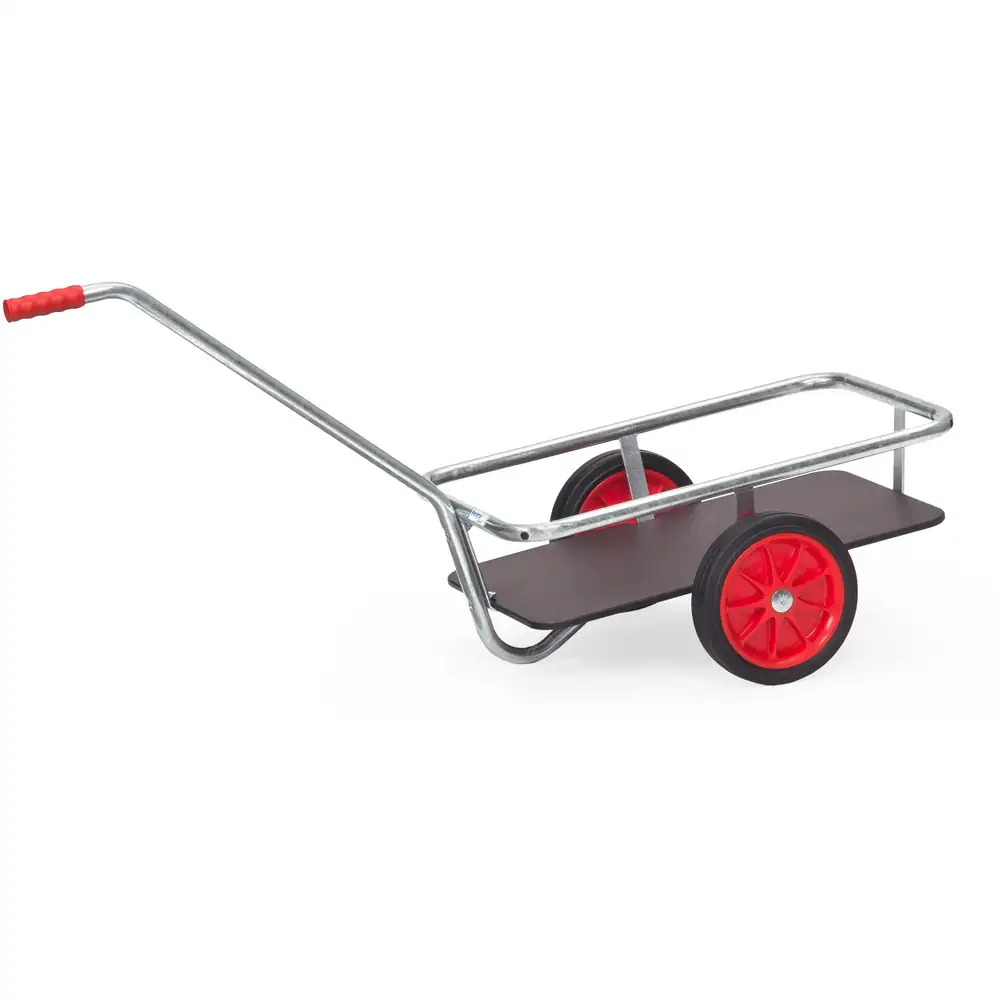 [6091V] Fetra Handtrekwagen 6091V - massief rubber - verzinkt