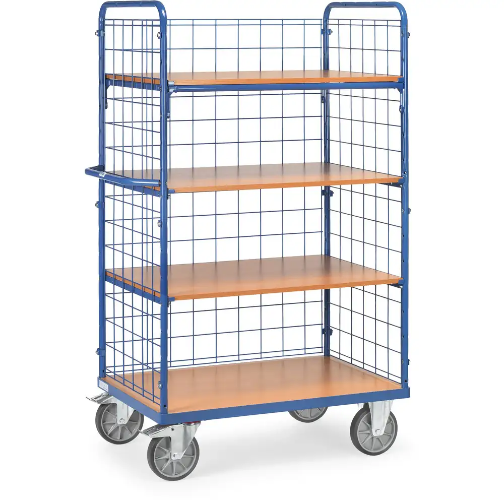 [8412-1] FETRA 8412-1 Chariot grillagé à plateaux 600 Kg